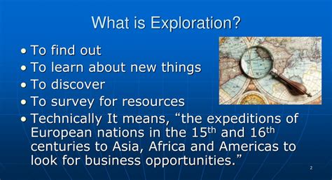 what does exploration mean.